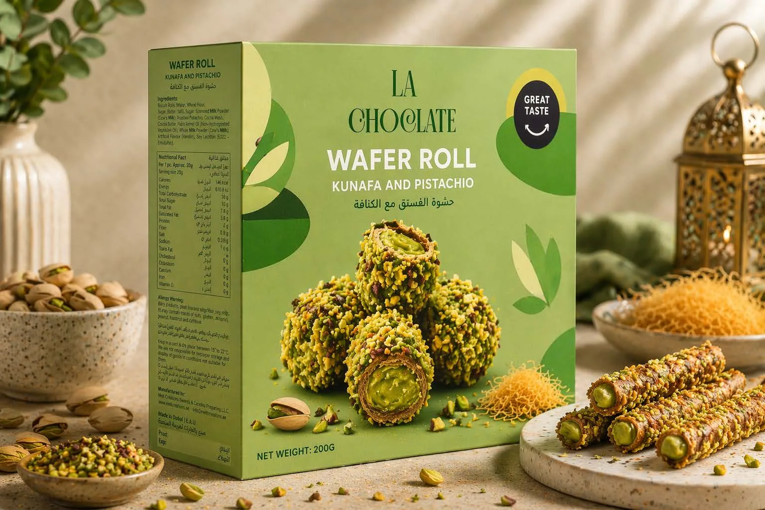 Wafer Roll Pistachio