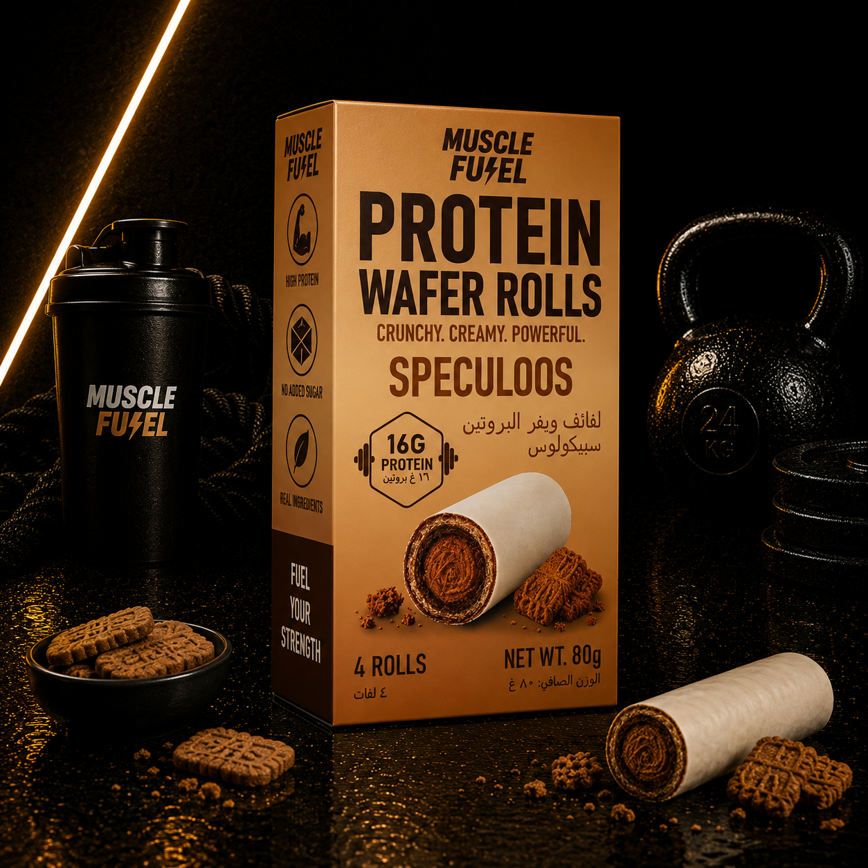 Protein Wafer Roll Speculoos