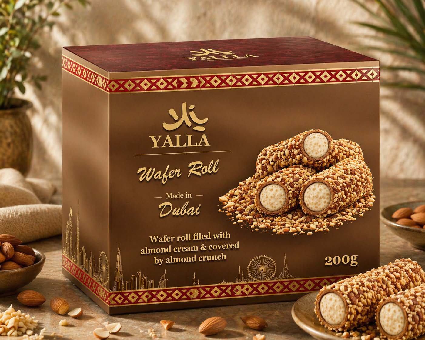 Wafer Roll Almond